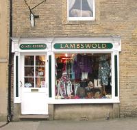 View of the front of Lambswold Clothing shop in The Square Stow on the Wold